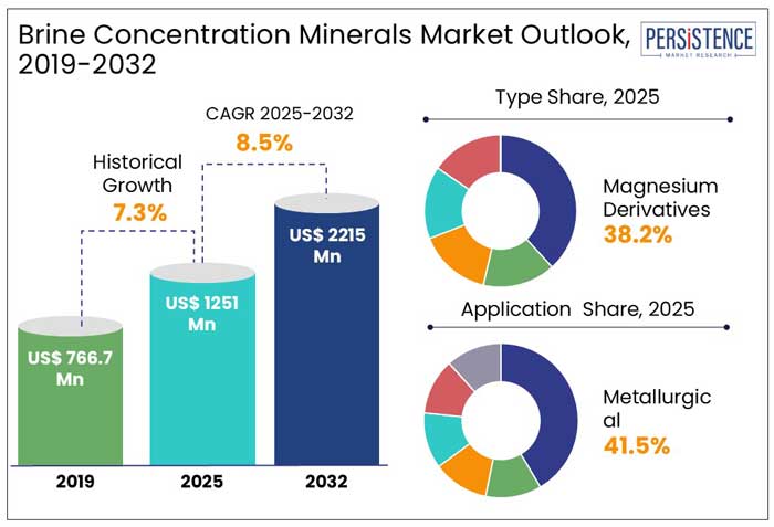 brine concentration minerals market outlook, 2019-2032