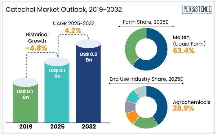 catechol market outlook, 2019-2032