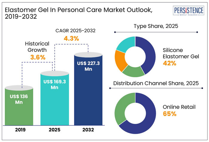 elastomer gel in personal care market outlook, 2019-2032