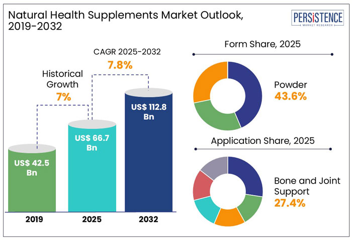 natural health supplements market outlook, 2019-2032